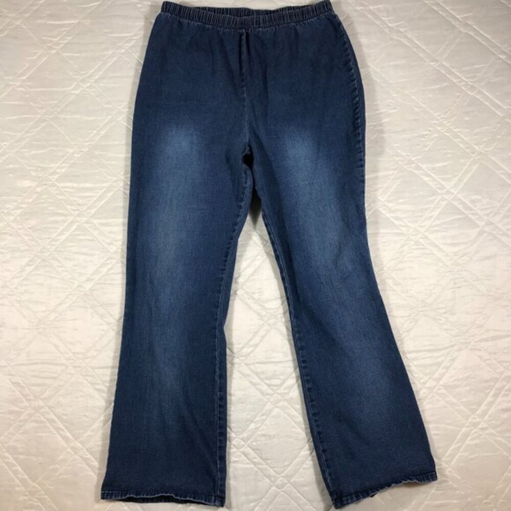 Mainstreet Blues pull on‎ blue jeans waist 30" size H6